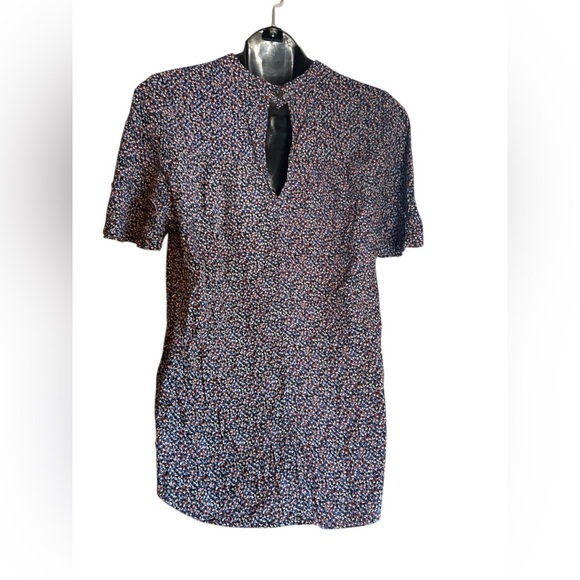 Maeve Anthropologie Bella Choker Short Flutter
Sleeve Ditsy Floral Blouse Shirt - Picture 9 of 12